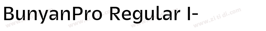 BunyanPro Regular I字体转换